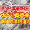 【2023年最新版】せどり(転売)の軍資金の作り方(調達方法)15選！